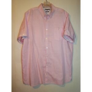 Ted Baker London Size 7 Button Up Short Sleeve Pink Mens Shirt   D123